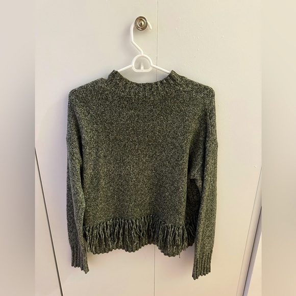 Rebecca Minkoff Marled Fringe Neala Sweater - Picture 1 of 2